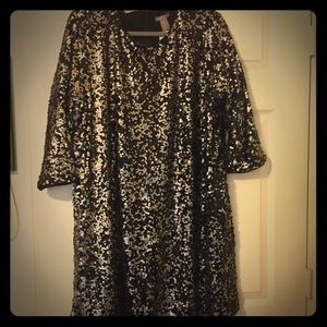 NWT black sequin plus size dress